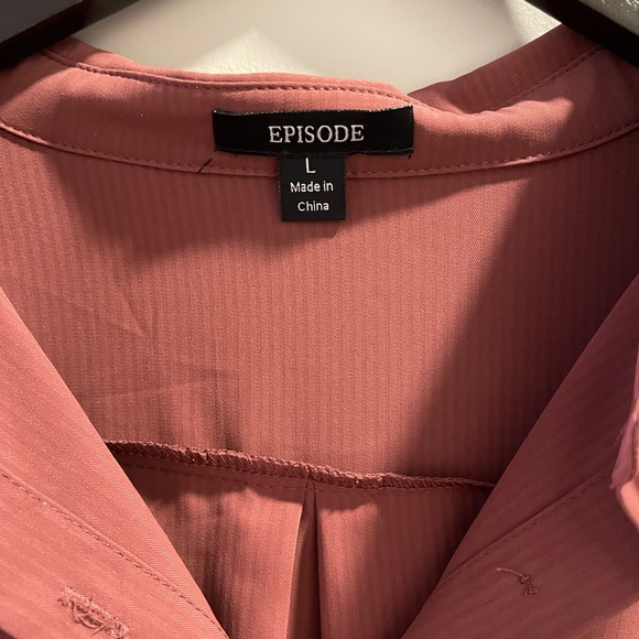 NWT Episode Button Down Shirt Dress - Picture 4 of 6